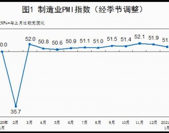 中国制造业采购经理指数（PMI）为51.3%