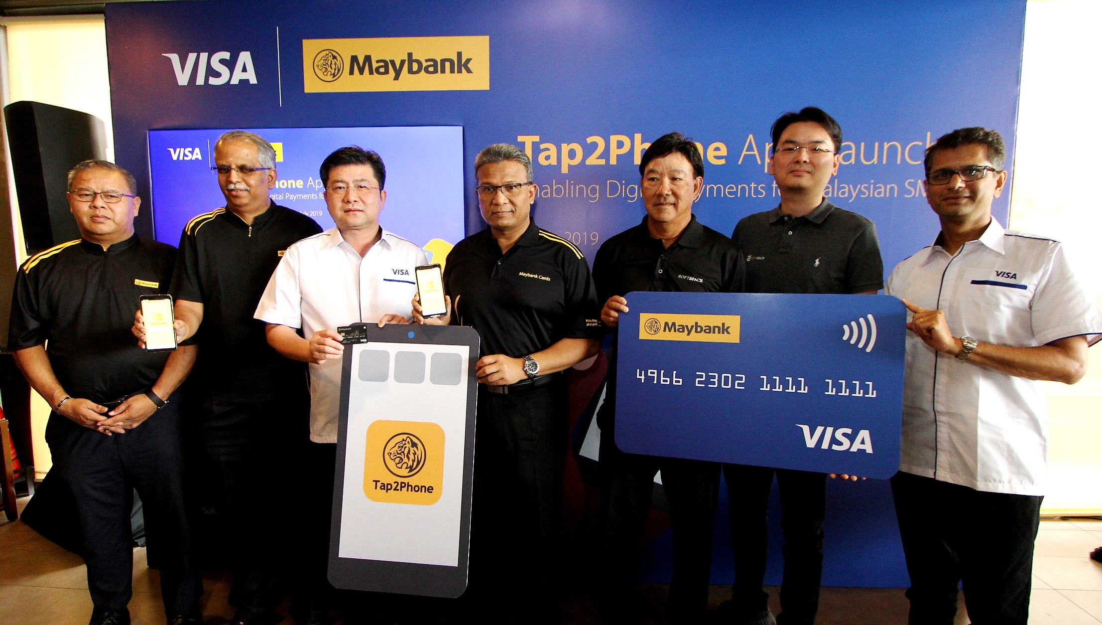 结合手机信用卡支付服务 Maybank与Visa推Tap2Phone